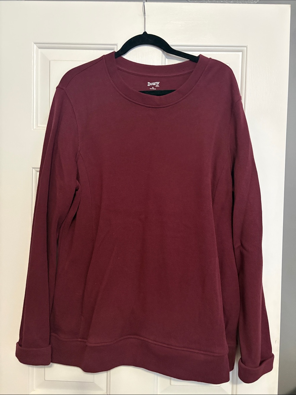 Duluth Trading Co Burgundy Crewneck Sweatshirt